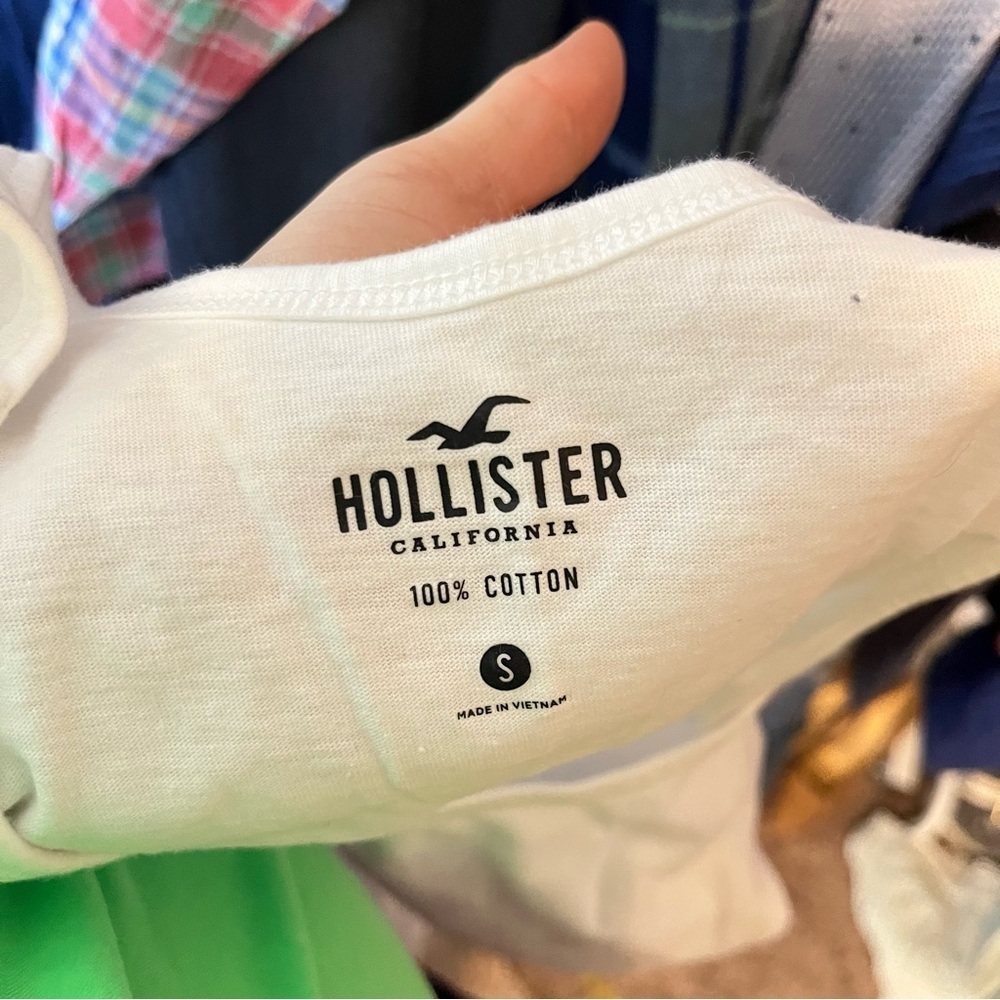 Hollister Men’s White Tank Top size S - Picture 3 of 6